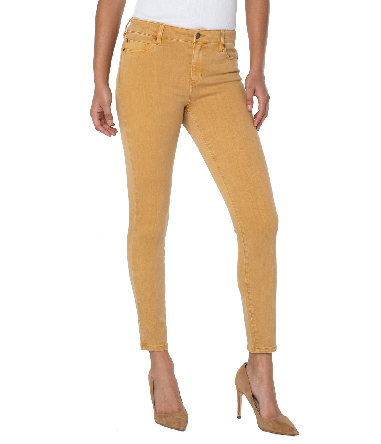 

Джинсы Liverpool, Piper Hugger Ankle Skinny Jeans 28" in Gold Honey