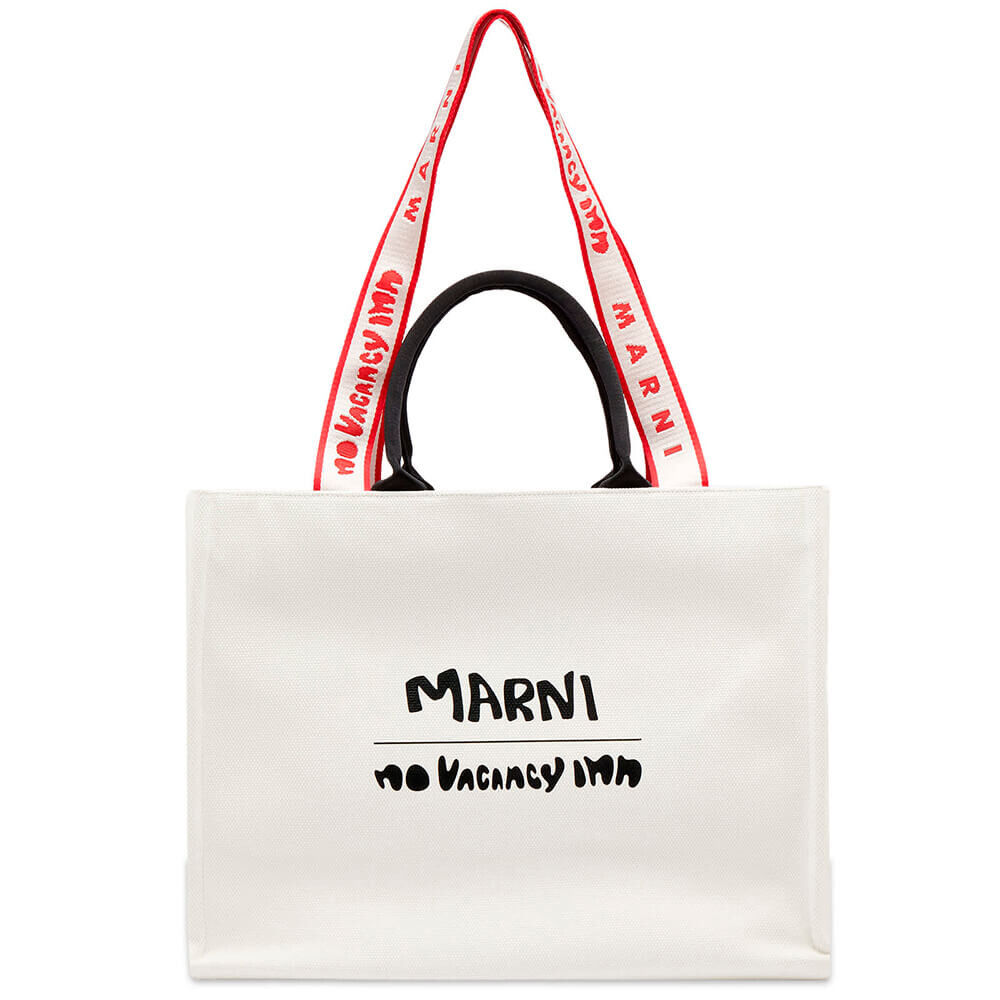

Шоппер Marni X No Vacancy Inn, белый/черный