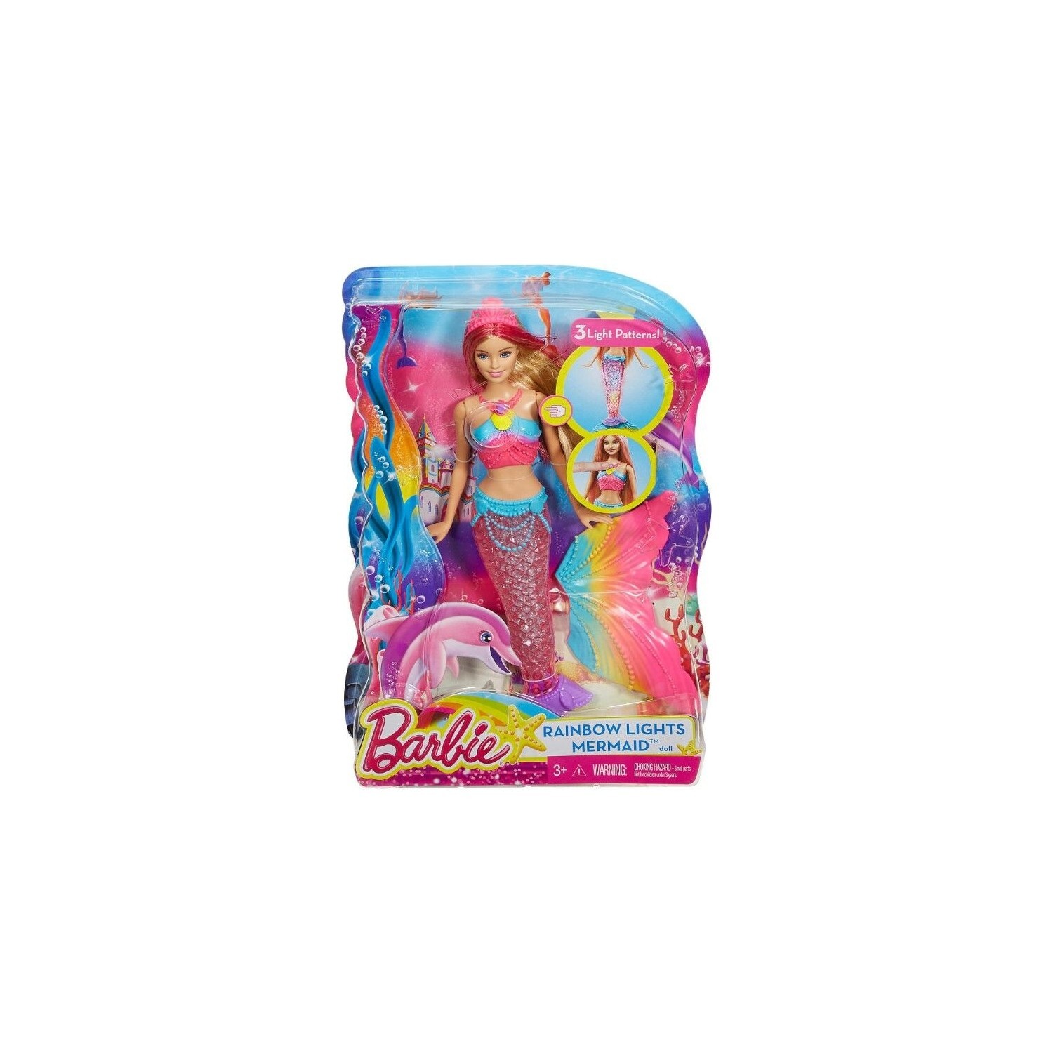 

Кукла Barbie сверкающая радужная русалка