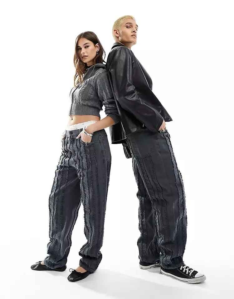 

Джинсы Reclaimed Vintage Unisex Limited Edition, темно-серый