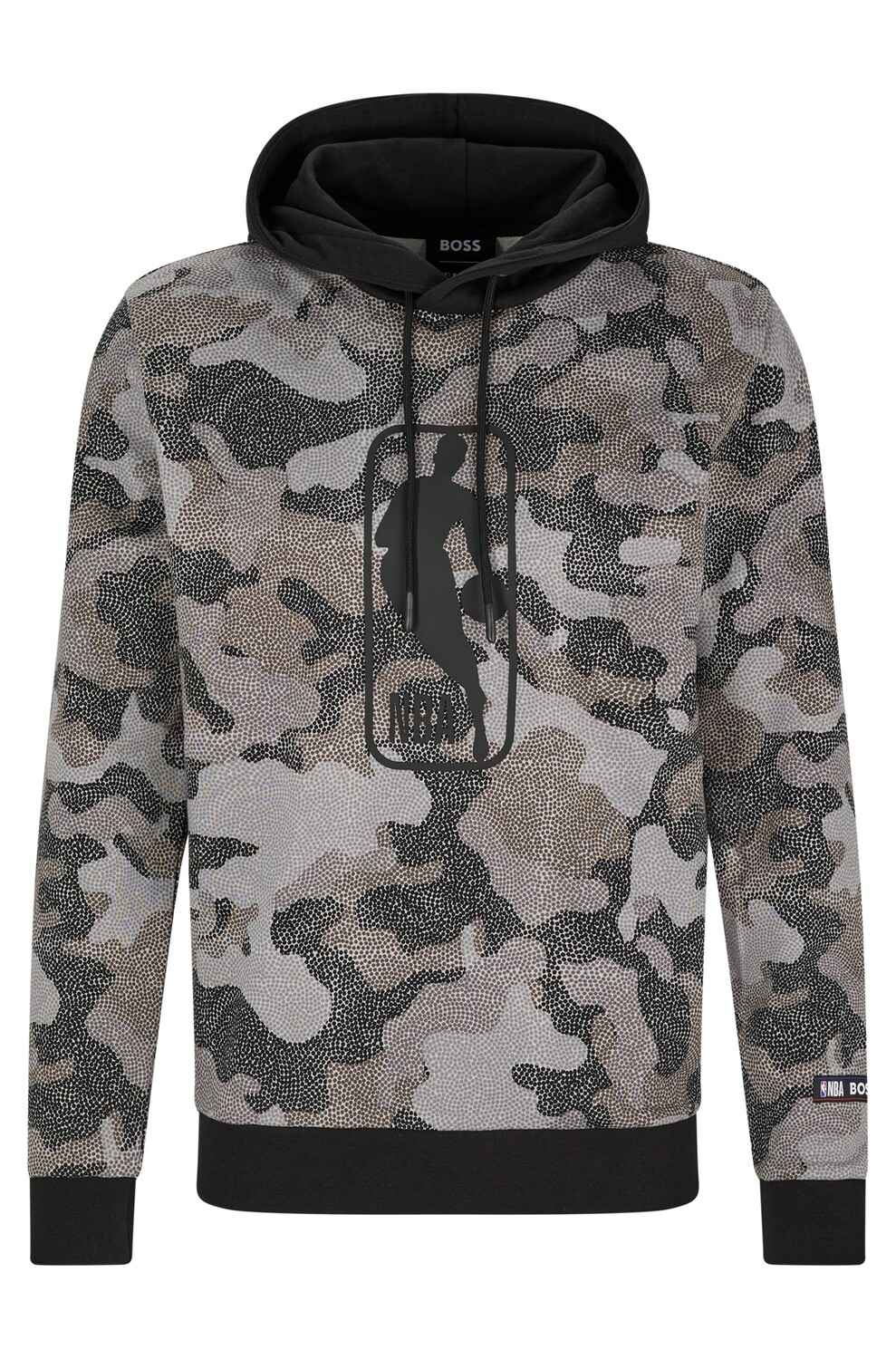 

Толстовка Boss & NBA Cotton-terry Camouflage Pattern NBA Generic, серый