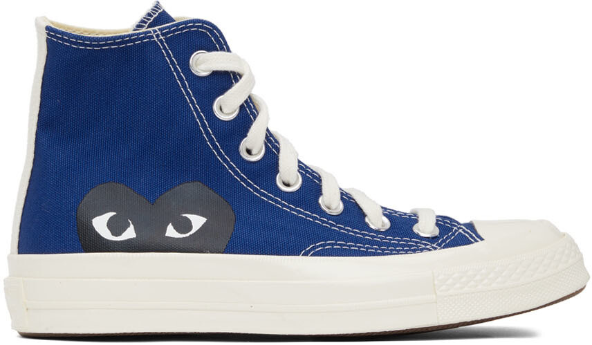 

Синие высокие кроссовки Converse Edition Half Heart Chuck 70 Comme des Garçons Play, Синий