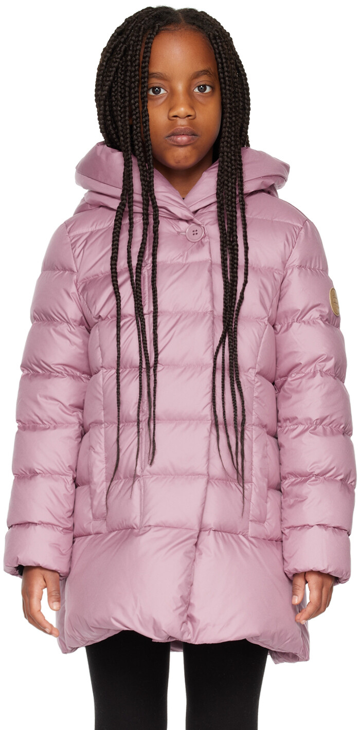 

Детская розовая стеганая пуховая куртка Woolrich