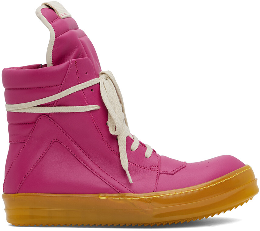 

Розовые кроссовки Geobasket Rick Owens