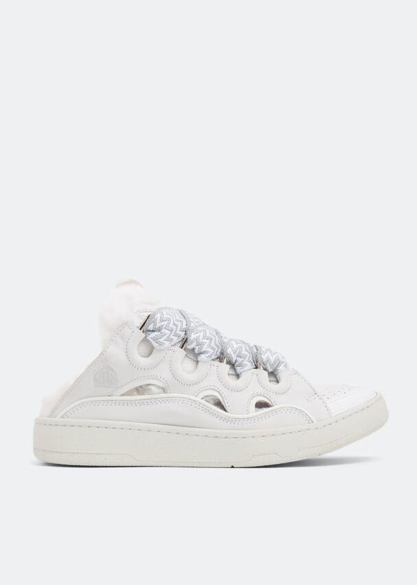 

Кроссовки LANVIN Curb mule sneakers, белый