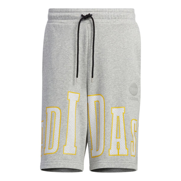 

Шорты Adidas neo Alphabet Large Logo Printing Sports Medium Hemp Grey, Серый