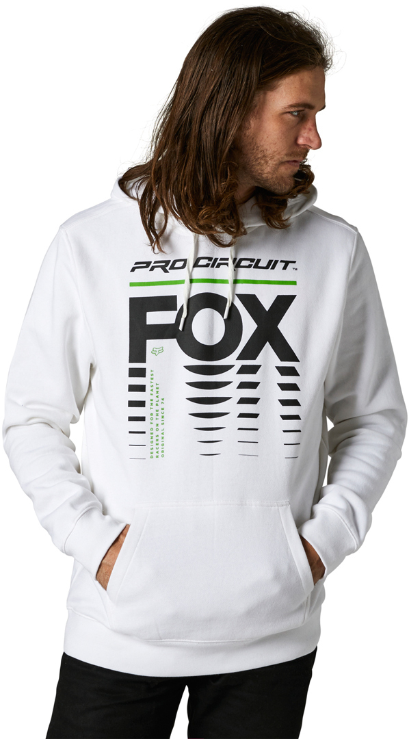 Кофта FOX Pro Circuit с капюшоном, белый толстовка pro circuit 2023 fox белый черный красный