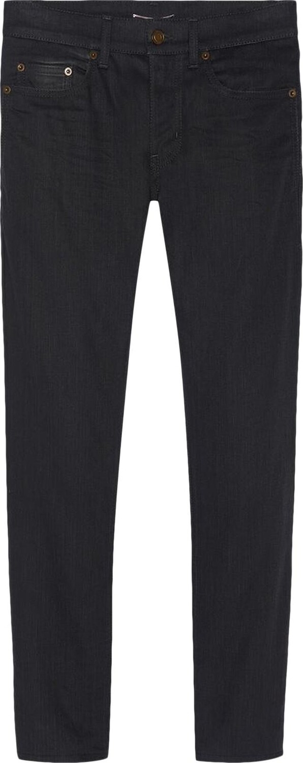 

Джинсы Saint Laurent Cropped Skinny Fit Jeans 'Used Black', черный