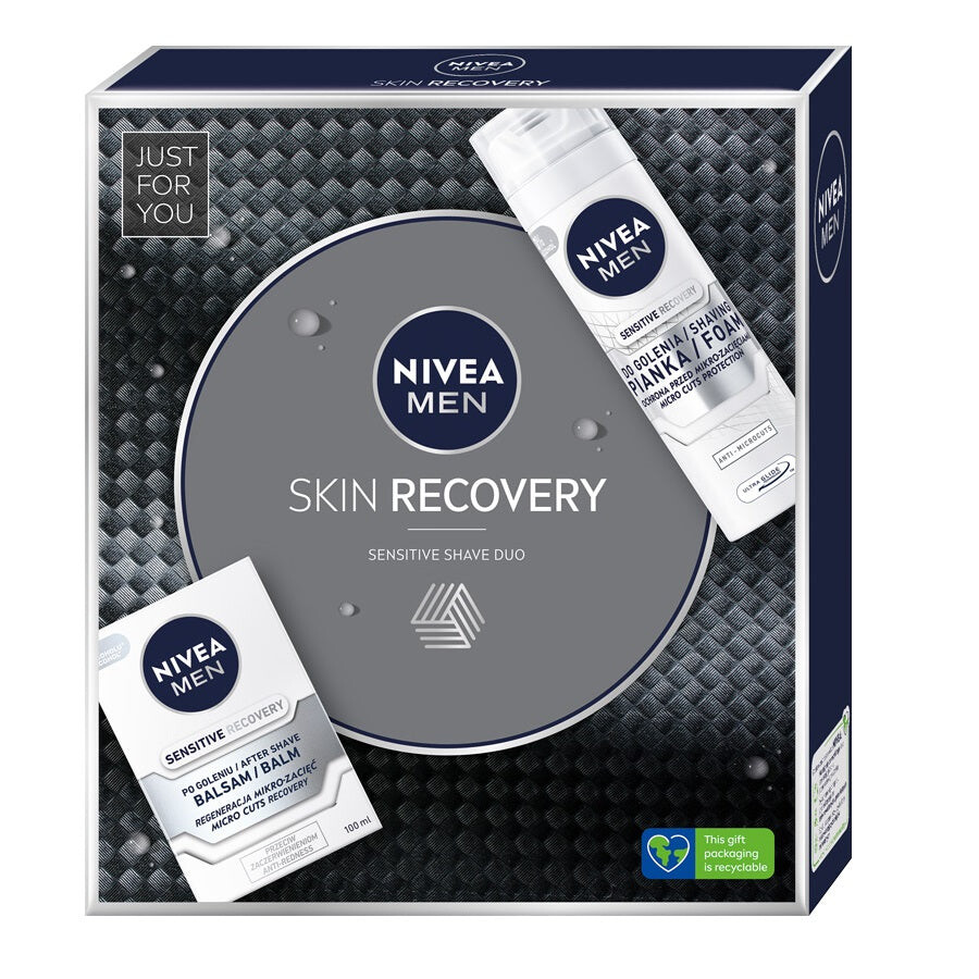 

Nivea Men Skin Recovery набор пена для бритья 200мл + бальзам после бритья 100мл
