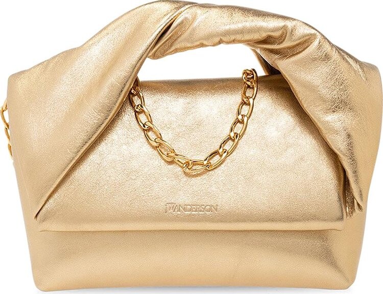 

Сумка JW Anderson Midi Twister Bag Gold, золотой