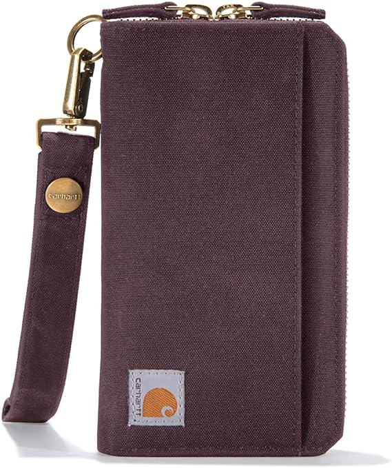 Женский кошелек Carhartt из прочной парусины, темно-винный женский гибридный рюкзак трансформер carhartt legacy винный цвет