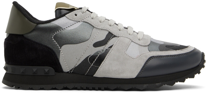 

Черно-серые кроссовки Rockrunner Valentino Garavani