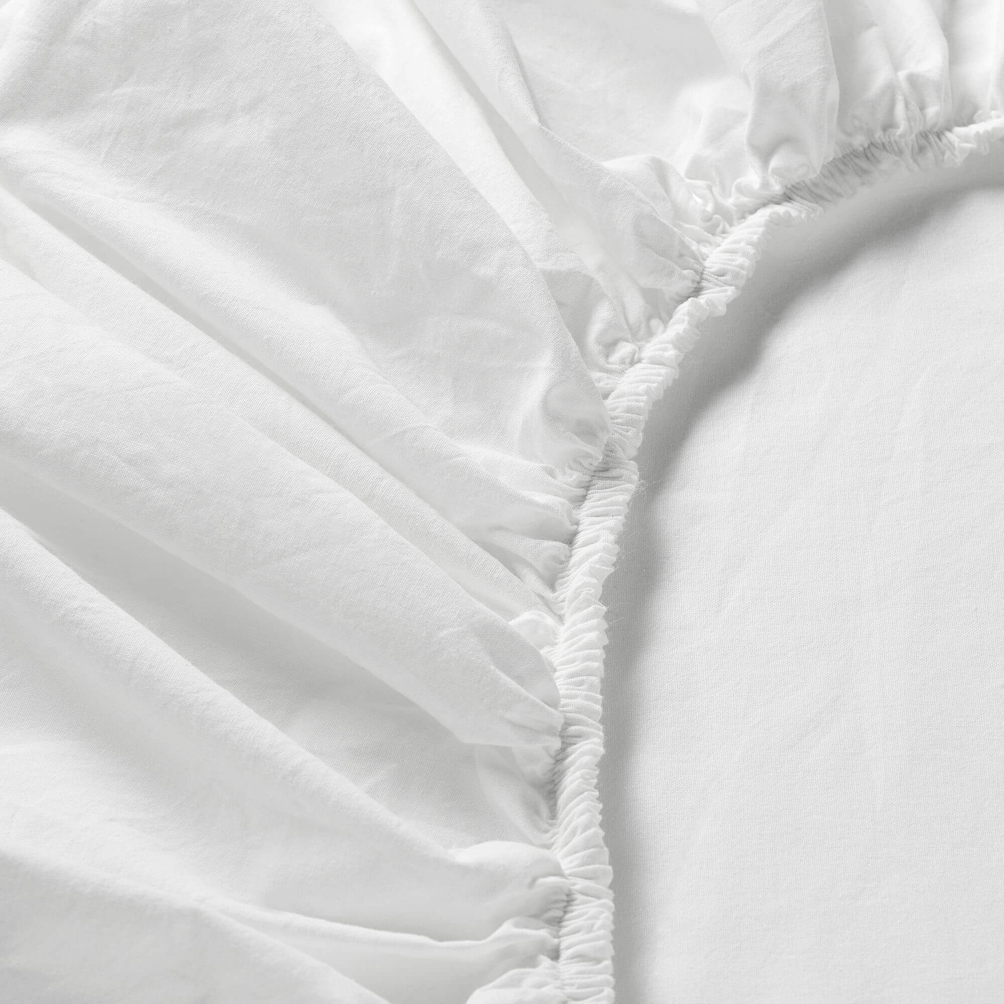 простыня натяжная из джерси 100 биохлопок для детской кровати Простыня натяжная Ikea Dvala, 140x200 см, белый