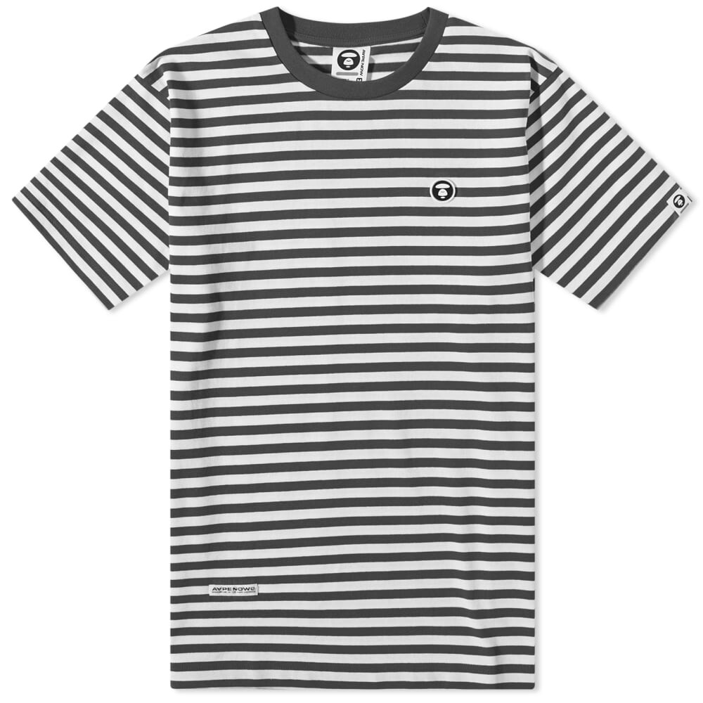

Футболка AAPE Now Stripe Badge Tee