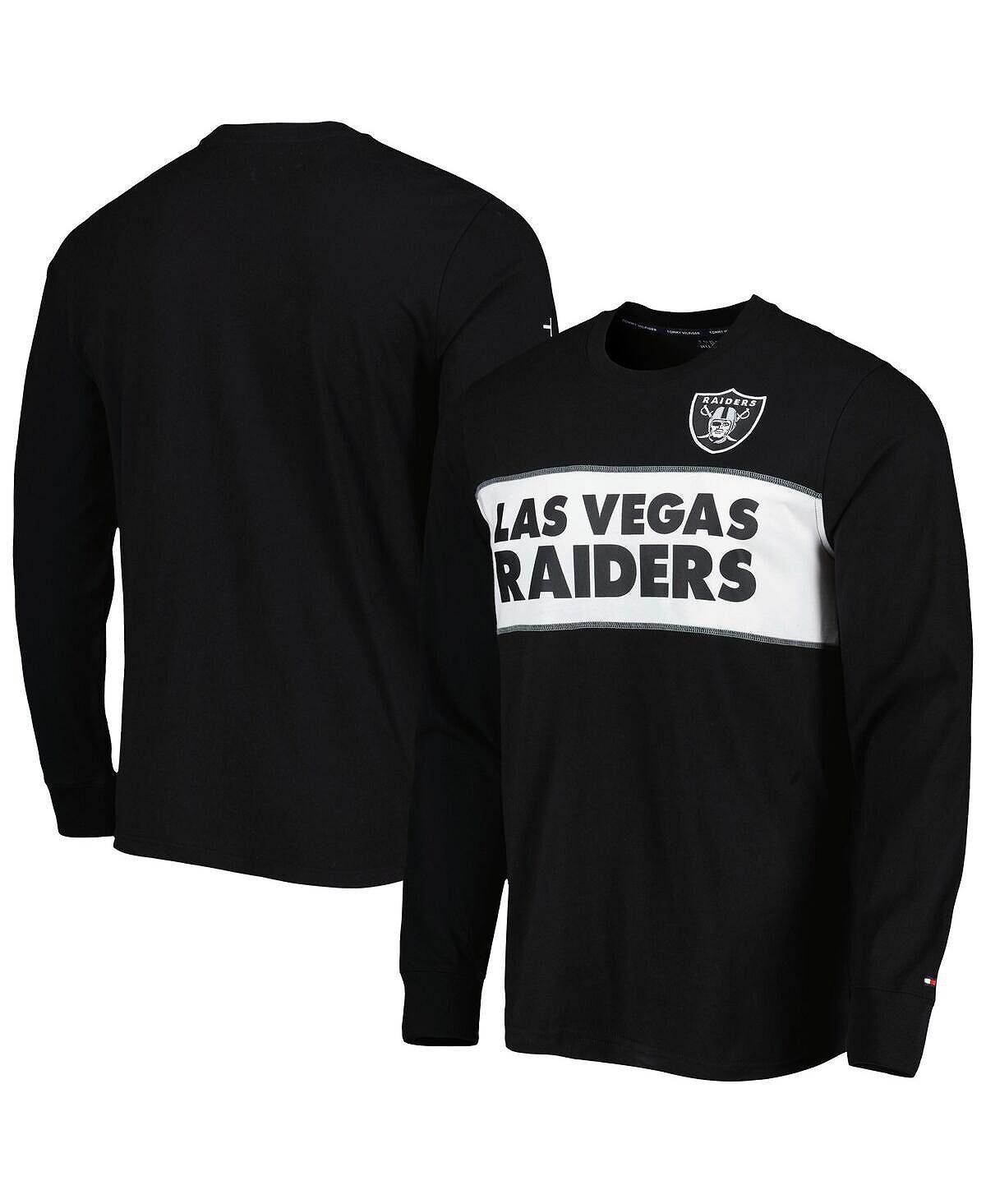 

Мужская черная футболка с длинным рукавом las vegas raiders peter team Tommy Hilfiger, черный