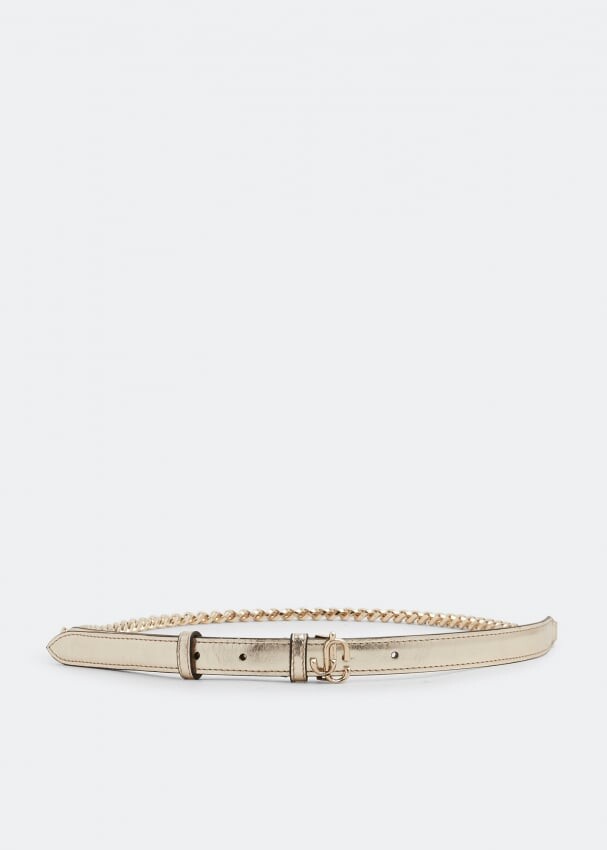 

Ремень JIMMY CHOO JC chain belt, золотой