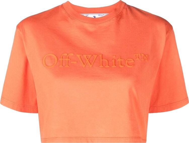

Футболка Off-White Laundry Crop T-Shirt Coral, красный