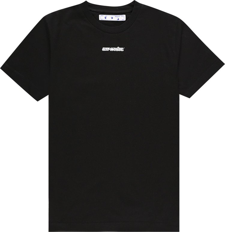 Футболка Off-White Marker Slim Tee 'Black/Red', черный - фото