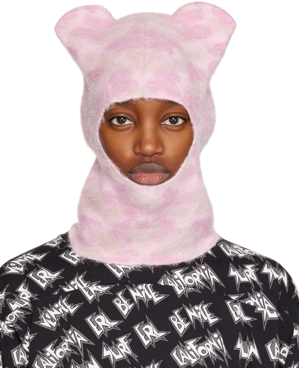 

SSENSE Exclusive Pink Fluffy Bear Балаклава 1XBLUE