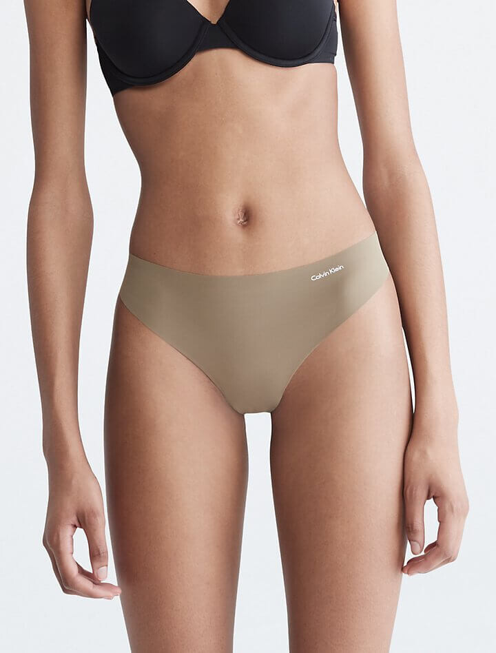

Стринги Calvin Klein Invisibles, серо-зеленый