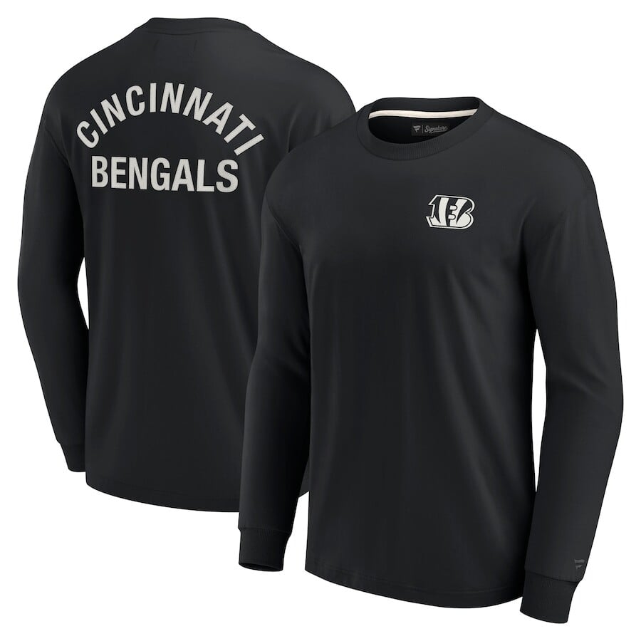 

Футболка с длинным рукавом Fanatics Signature Cincinnati Bengals, черный