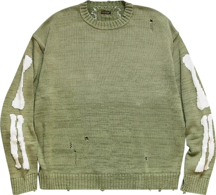 

Свитер Kapital 5G Cotton Knit Bone Crew Sweater 'Khaki', коричневый