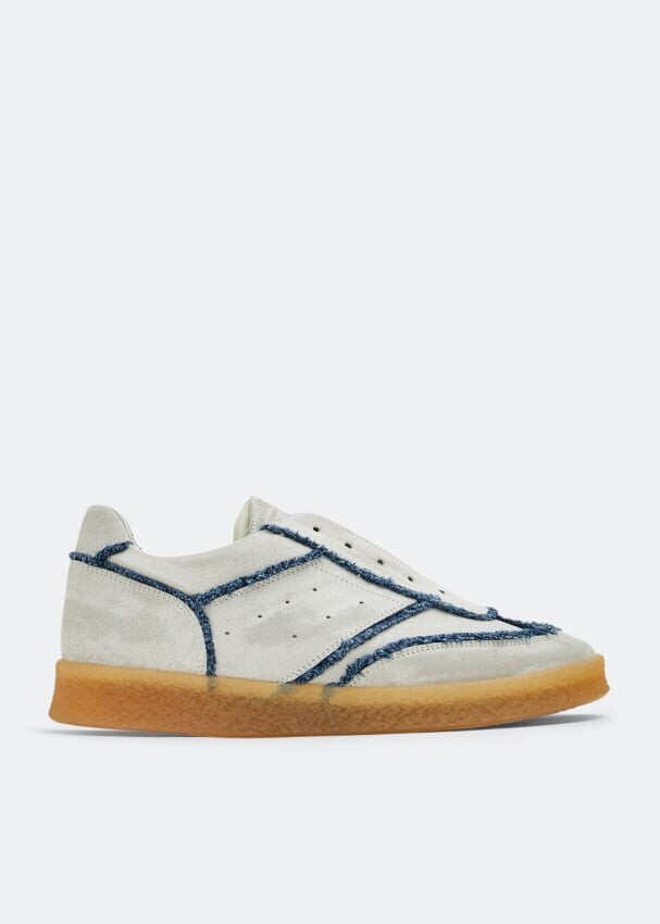 

Кроссовки MM6 Craquelle sneakers, белый