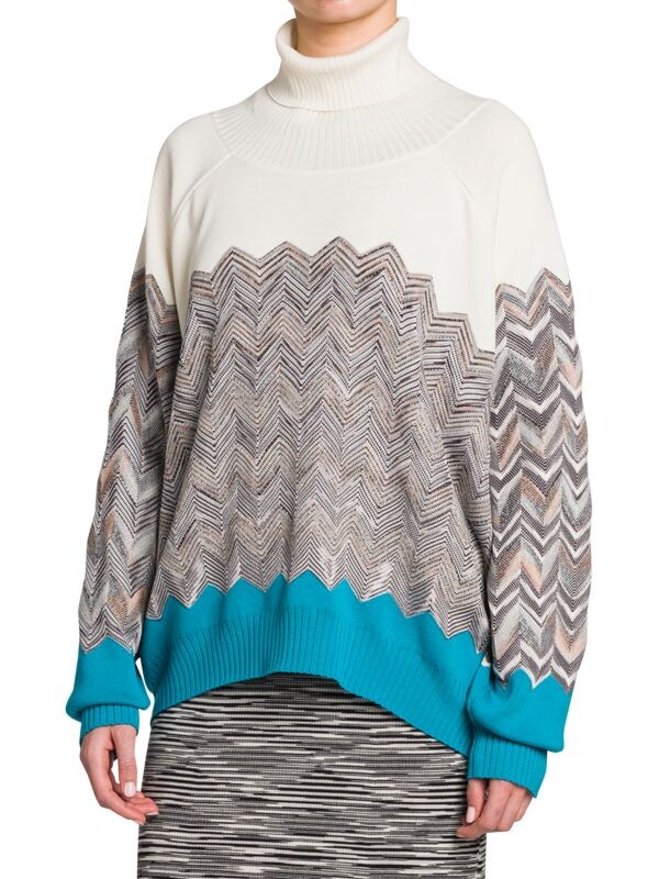 

Водолазка Missoni с цветными блоками, серый