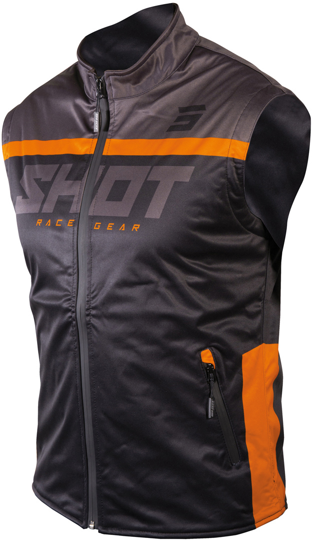 Куртка Shot Bodywarmer Lite 2.0 без рукавов, черный/оранжевый куртка ray размер 48 черный оранжевый
