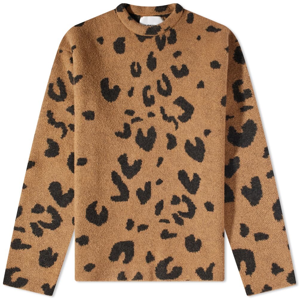 

Джемпер Jil Sander Leopard Mohair Crew Knit