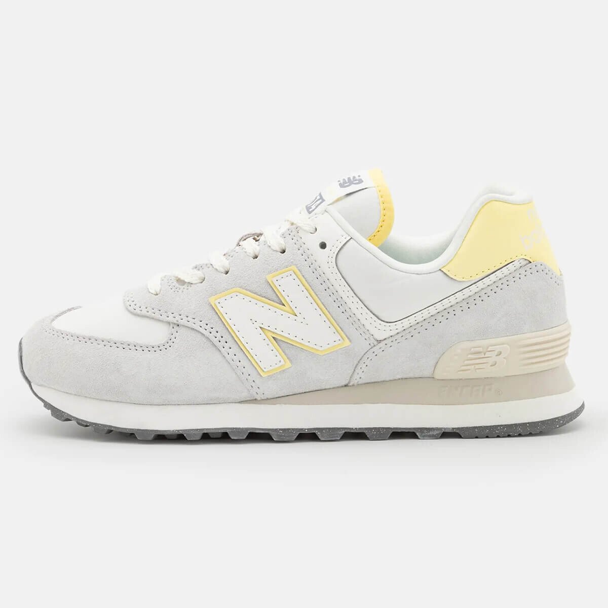 

Кроссовки New Balance WL574, серый/желтый