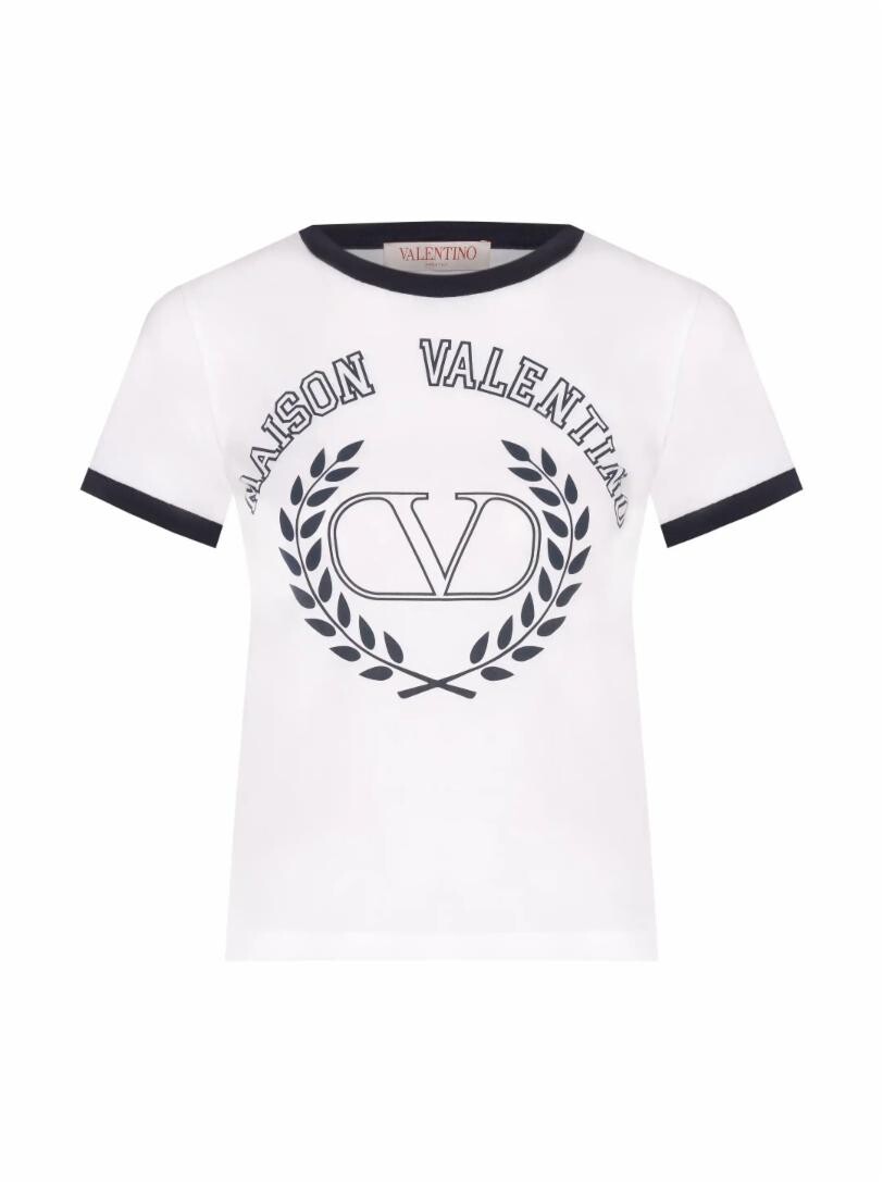

Хлопковая футболка с логотипом Valentino