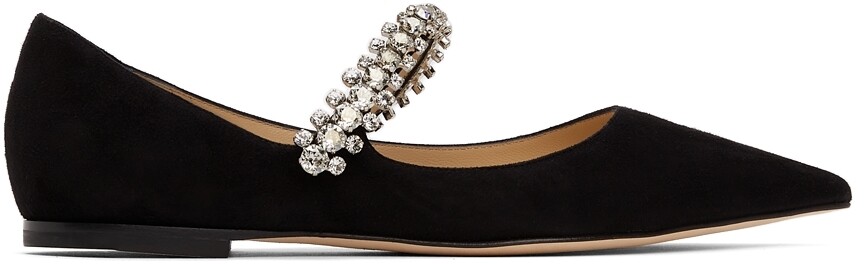 

Черные замшевые балетки Baily Jimmy Choo