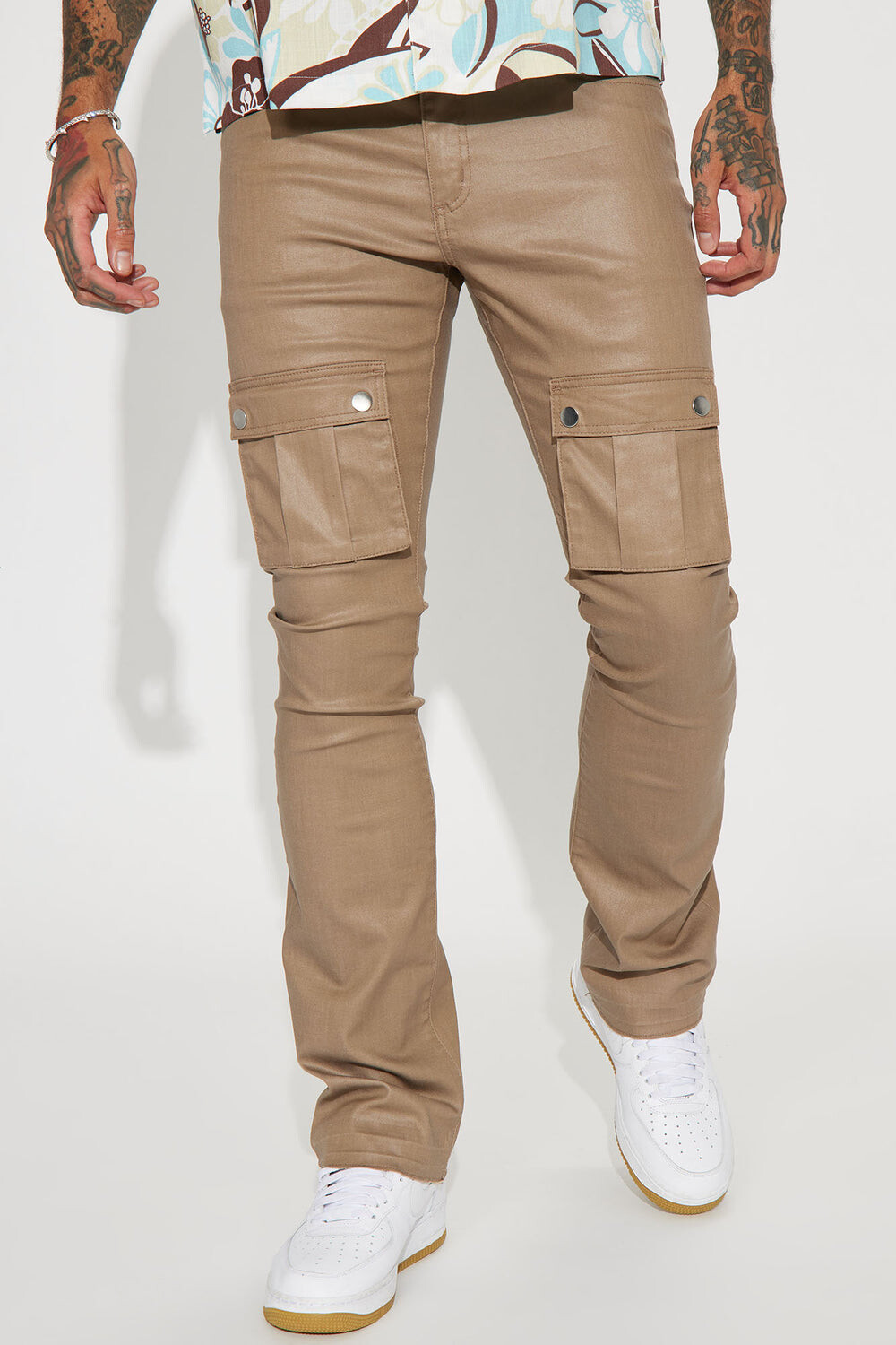 

Брюки карго Fashion Nova ZDF01T310042, серо-коричневый