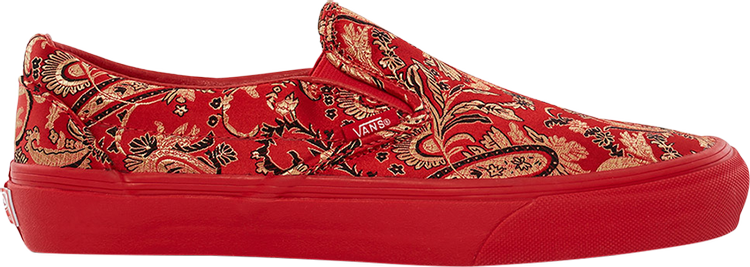 

Кеды Vans Opening Ceremony x Slip-On LX Qi Pao II Red, красный