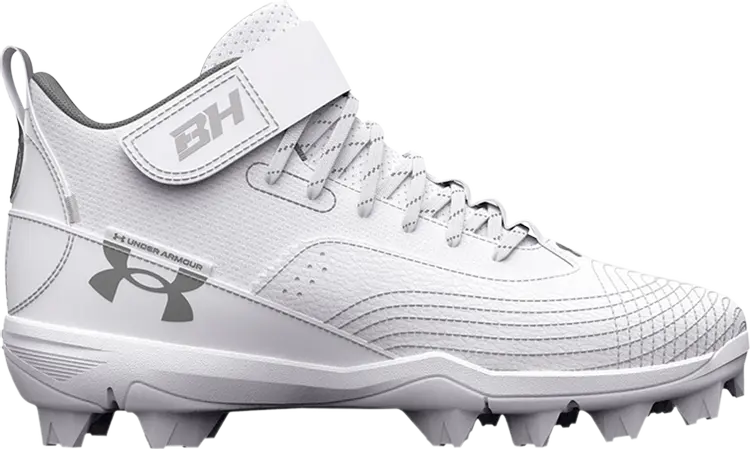 

Бутсы Under Armour Harper 7 Mid RM GS White Mod Grey, белый