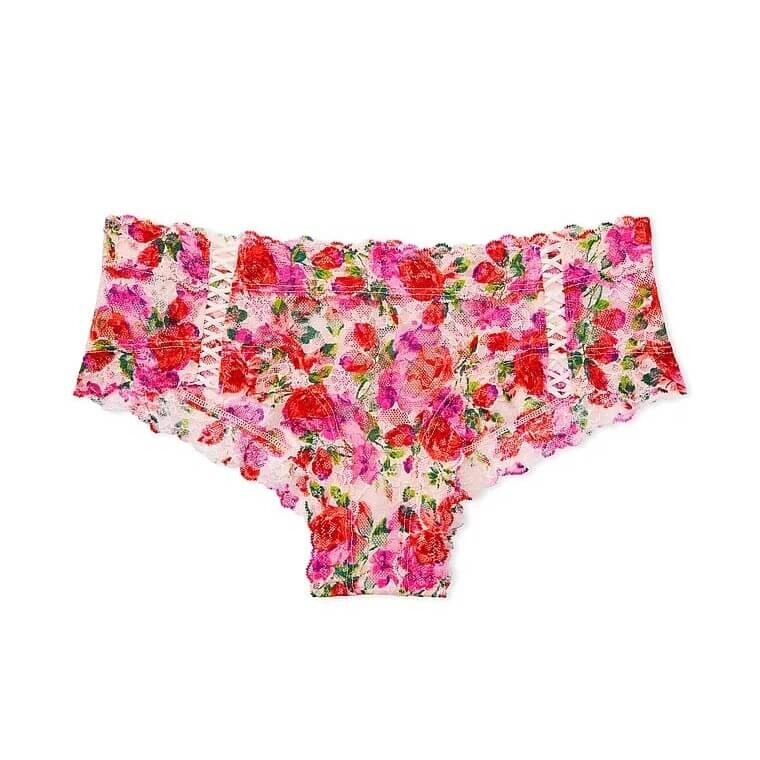 

Трусики Victoria's Secret The Lacie Posey Lace Waist Cotton, розовый