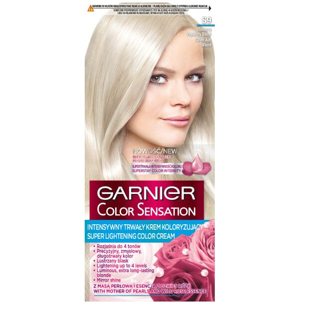 

Garnier Color Sensation супер осветляющая крем-краска S9 Silver Ash Blonde