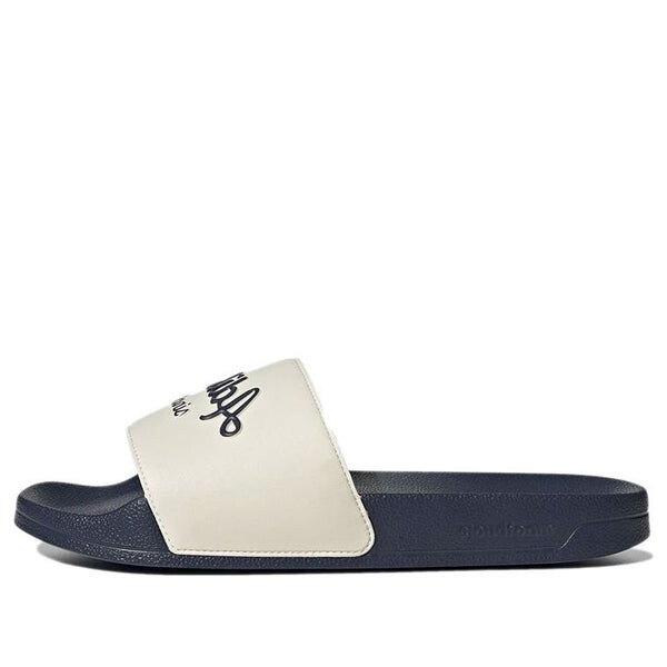 

Шлепанцы Adidas Adilette Shower Slide 'White Shadow Navy', Кремовый/Синий