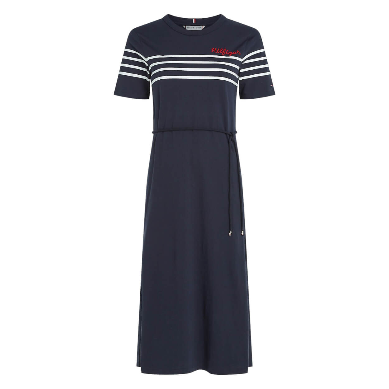 

Платье-футболка Tommy Hilfiger Stripe, темно-синий/белый