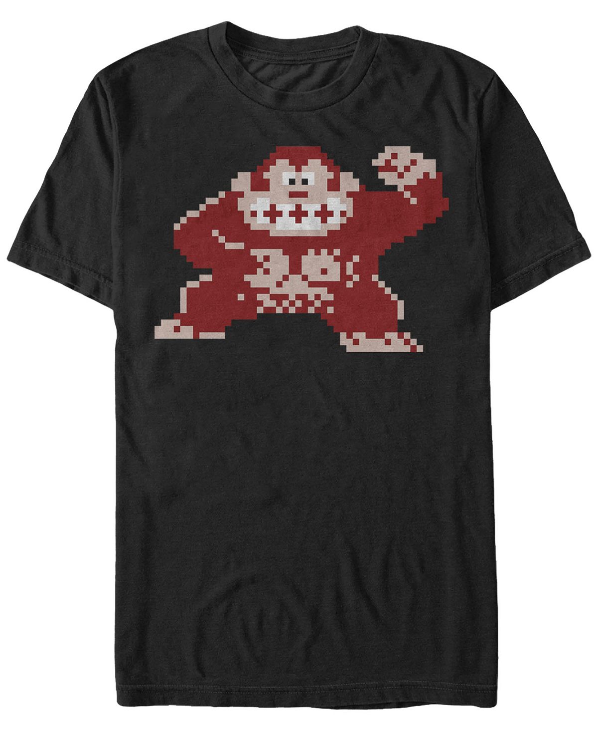 цена Мужская футболка с коротким рукавом donkey kong classic с пиксельным изображением kong nintendo Fifth Sun, черный