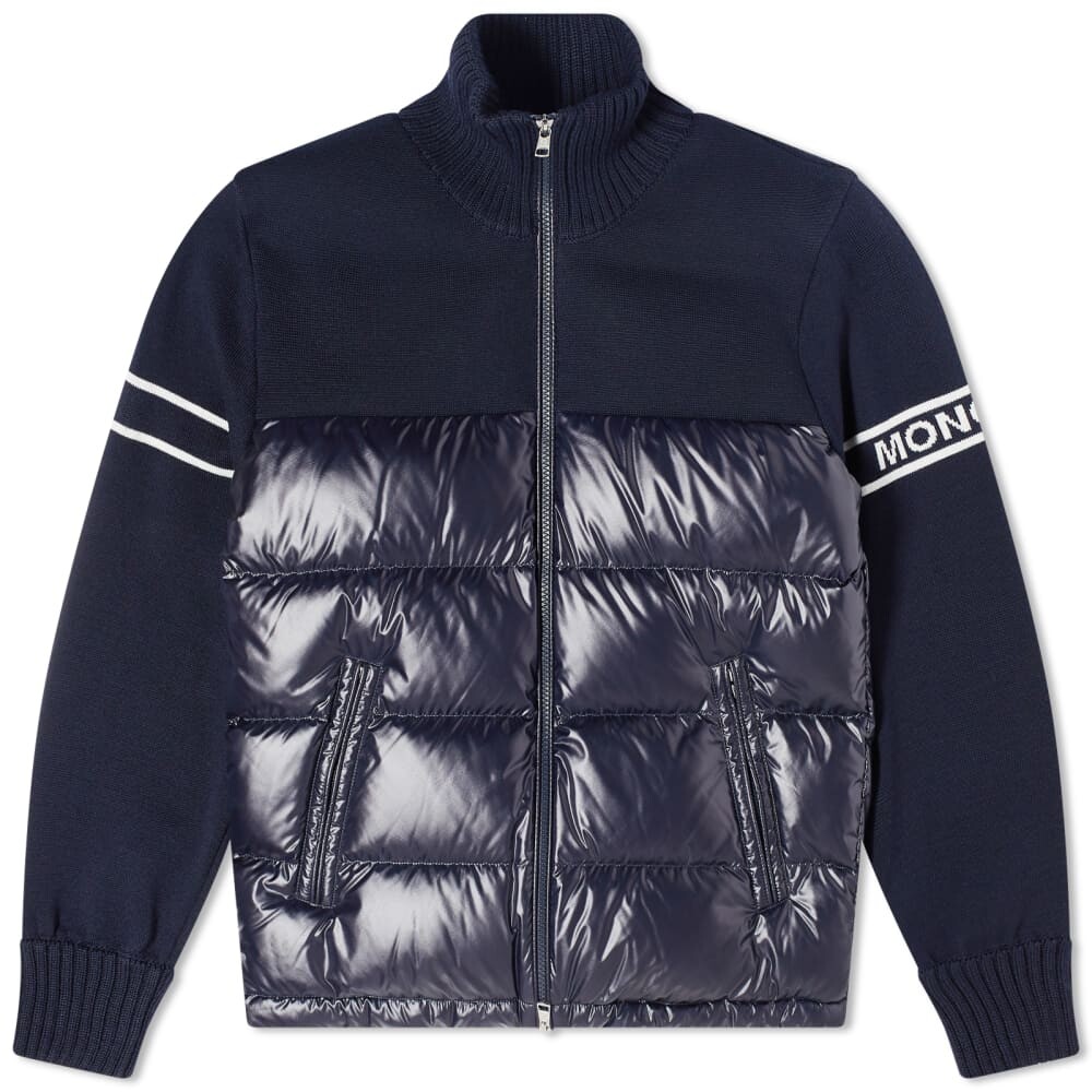 цена Moncler Пуховик из полушерсти