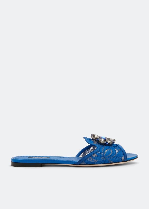 

Слиперы DOLCE&GABBANA Lace slippers, синий
