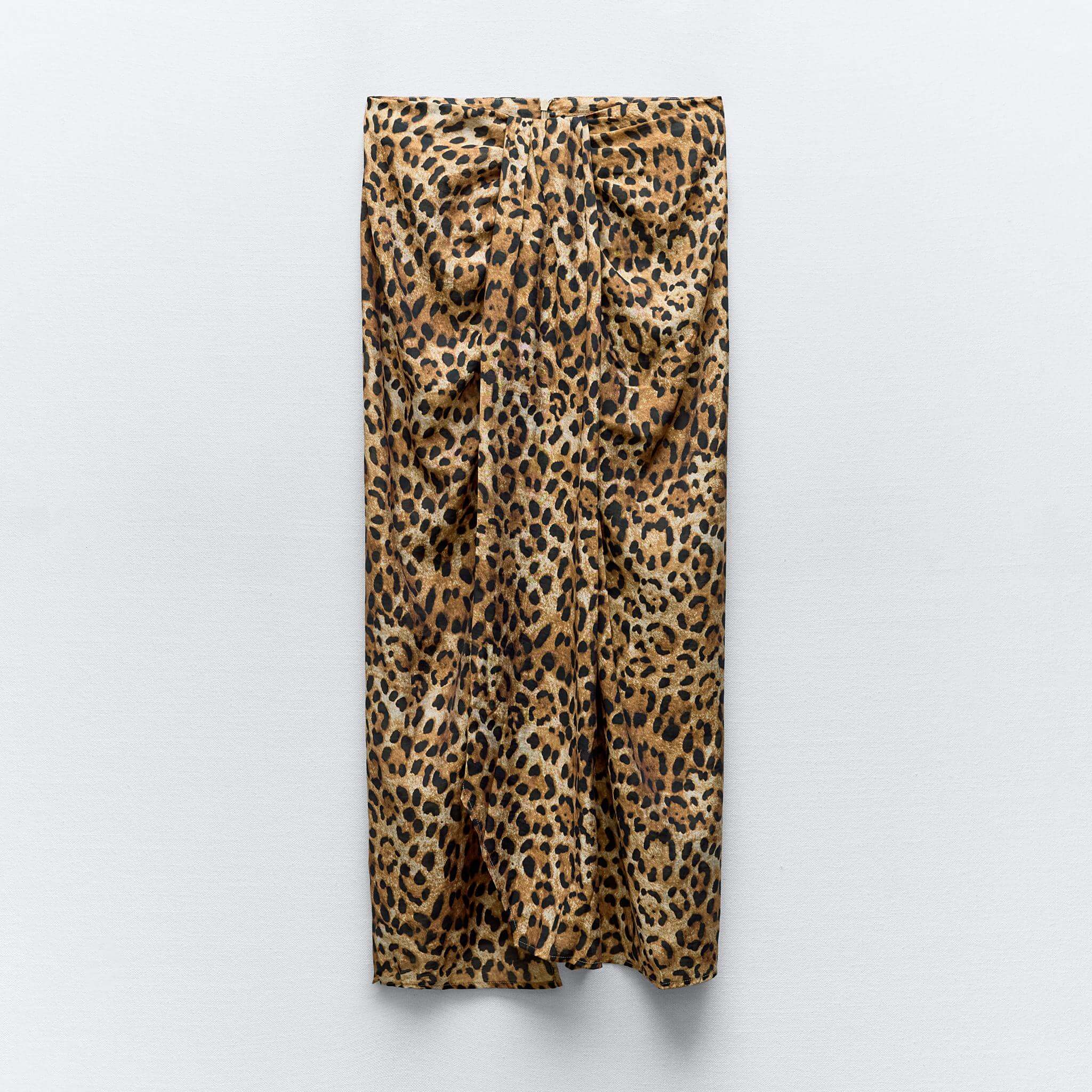 Парео Zara Animal Print, мультиколор платье zara satin leopard animal print коричневый мультиколор