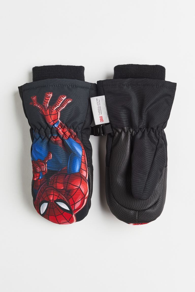 

Водонепроницаемые лыжные перчатки H&M Spider-Man, черный