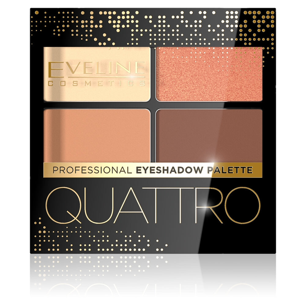 

Eveline Cosmetics Палетка теней для век Quattro Professional Eyeshadow Palette 01 3,2 г