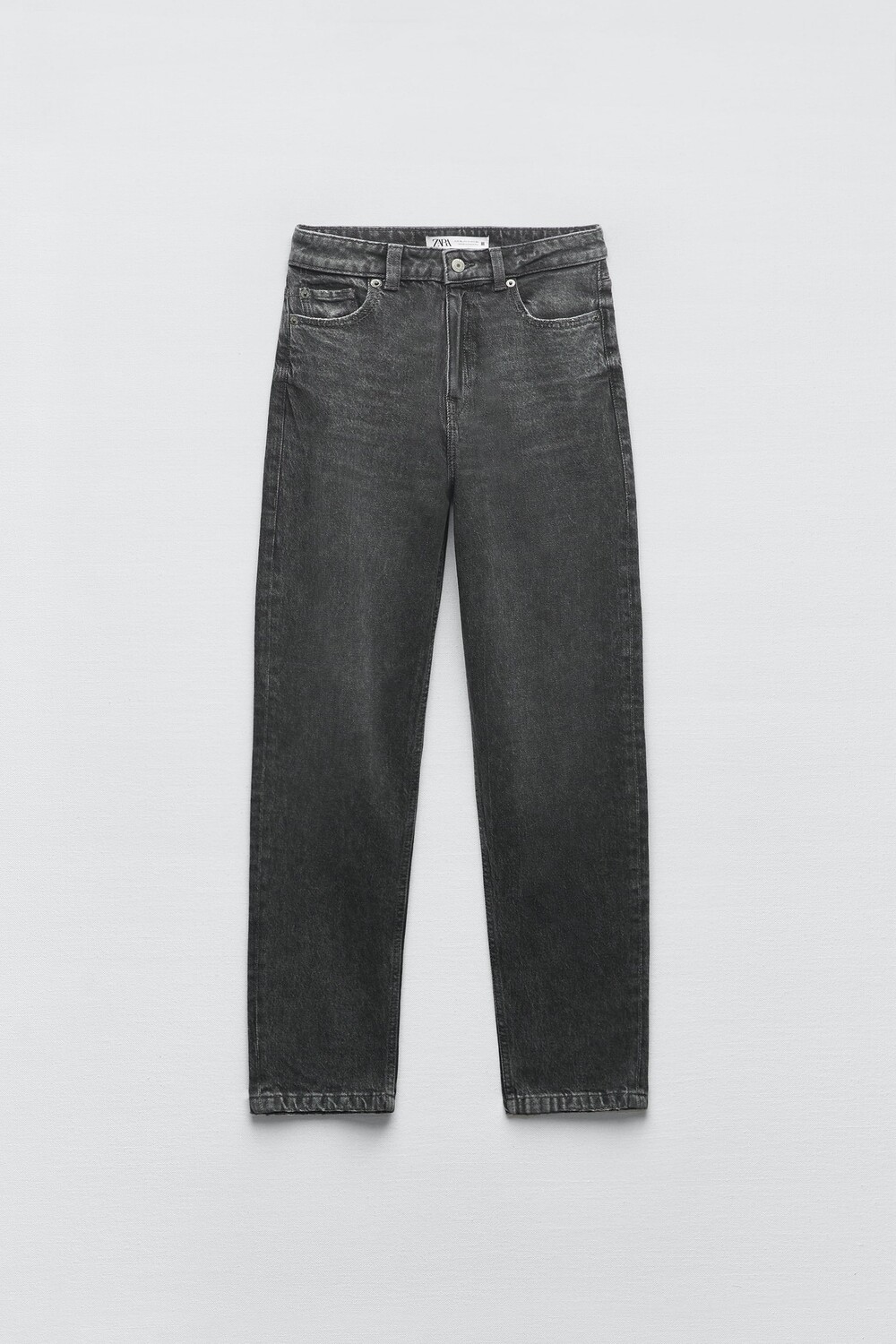 

Джинсы Zara Z1975 Mom-fit High-waist, серый