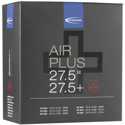 Шланг Schwalbe Air Plus, 27,5 дюймов, черный