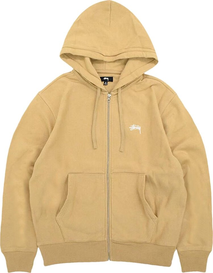 

Толстовка Stussy Stock Logo Zip Hood 'Tannin', загар