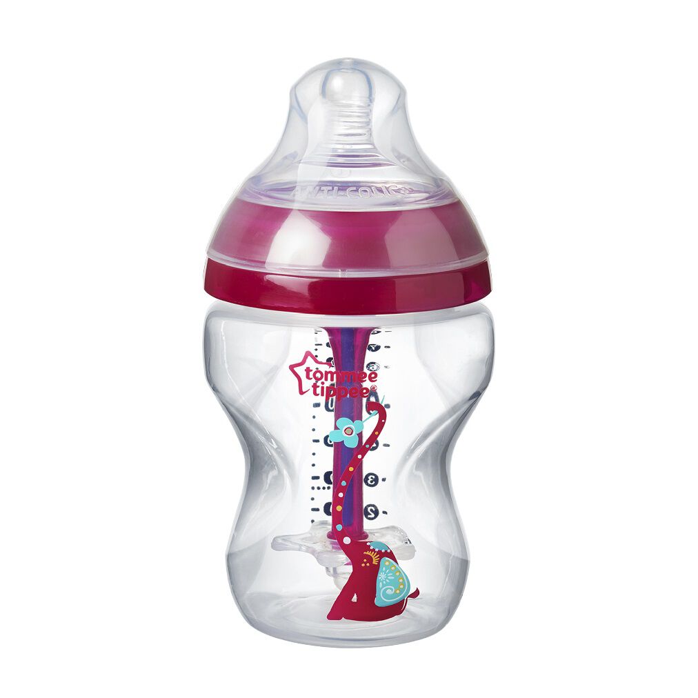 Tommee Tippee Closer To Nature бутылочка антиколиковая 3м+ Девушка, вместимость 260 мл, 1 шт. - фото